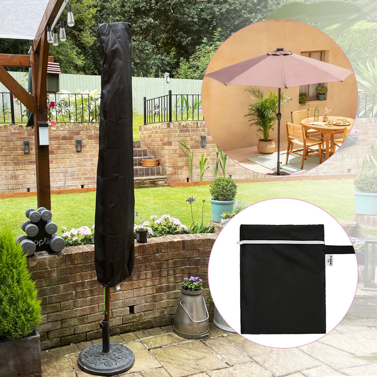 Dakota Fields Garden Waterproof Parasol Cover with Zip and Cord 170 x